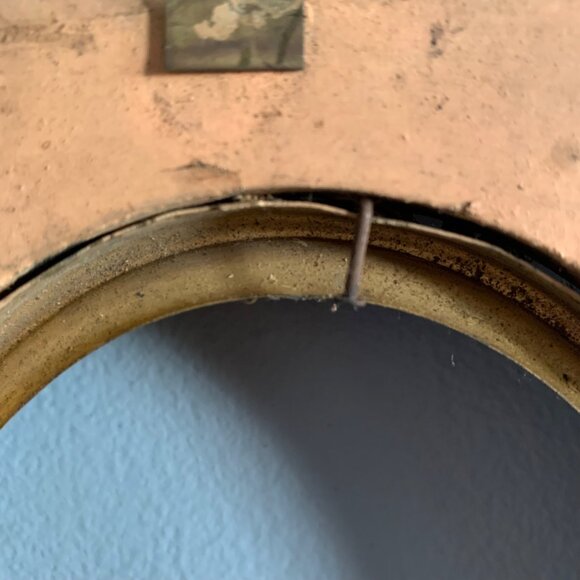 Stunning Antique Ornate Gold Oval Frame With Black Matte Finish Attic Find - Picture 10 of 12